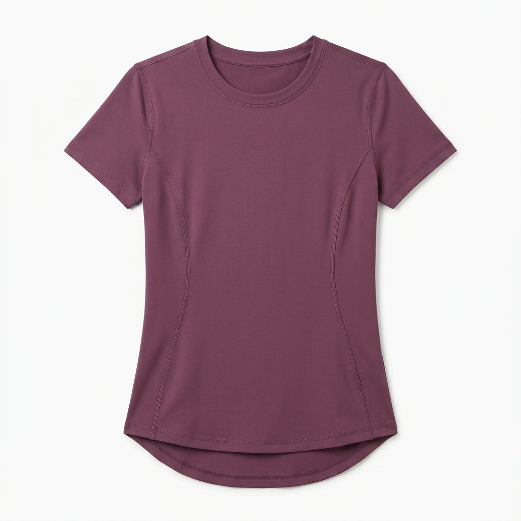 Surhacnve™ HaloContour Women’s Longline Training Top | Fitted Workout Shirt, Longline Yoga Top, Minimal Stretch Activewear